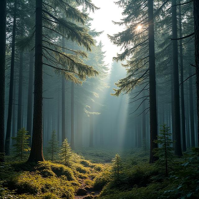 Immagini stock foresta nordica taiga